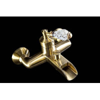 Смеситель для ванны Boheme Vogue Crystal однорычажный бронза матовая 203-CRST