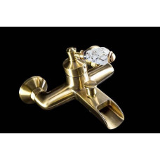 Смеситель для ванны Boheme Vogue Crystal однорычажный бронза матовая 203-CRST