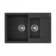 Кухонная мойка Omoikiri Daisen 78-2T-BL Tetogranit 78x51 см черный 4993535