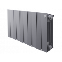 Биметаллический радиатор Royal Thermo PianoForte 300 Silver Satin 10 секций боковое подключение 1346073