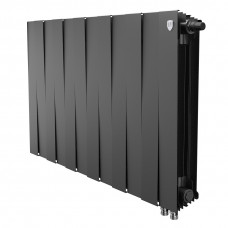 Радиатор биметаллический Royal Thermo PianoForte 500 12 секций нижнее подключение Noir Sable 1682390 Радиатор биметаллический Royal Thermo PianoForte 500 12 секций нижнее подключение Noir Sable 1682390