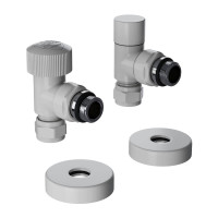 Набор термостатический угловой Royal Thermo Design Pro 15 мм M30x1.5 белый НС-1646648