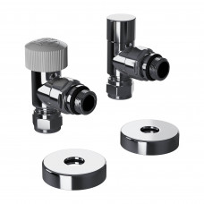 Набор термостатический угловой Royal Thermo Design Pro 15 мм M30x1.5 хром НС-1646649