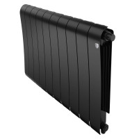 Радиатор биметаллический Royal Thermo Infinity 500 Noir Sable VR80 10 секций нижнее подключение НС-1658381