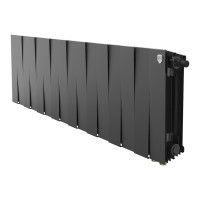 Радиатор биметаллический Royal Thermo PianoForte 300 Noir Sable 16 секций нижнее подключение НС-1682359