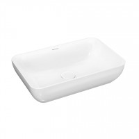 Раковина накладная Kerama Marazzi PLAZA 55 белая глянцевая PLR.wb.55