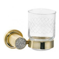 Стакан для зубных щеток подвесной Boheme Royal Cristal золото 10924-G Стакан для зубных щеток подвесной Boheme Royal Cristal золото 10924-G