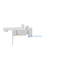 Смеситель для ванны Aquanet Blanco короткий излив картридж 35 мм белый AF420-20W