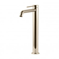 Смеситель для раковины Gattoni Circle Two высокий 302 мм с донным клапаном Brushed Nickel 9148/91NS