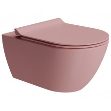 Унитаз подвесной безободковый GSI Pura 550x360 мм Swirlflush Blush Matte 8815FR524 Унитаз подвесной безободковый GSI Pura 550x360 мм Swirlflush Blush Matte 8815FR524