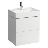 Тумба с раковиной Laufen Kartell 58х45х60 см 2 ящика подвесная белый матовый 4.0756.9.033.640.1/8.1033.3.000.104.1