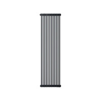 Радиатор трубчатый Zehnder Charleston 2180 10 секций 1/2 боковое подключение кронштейны в комплекте RAL 9005 matt 1411135