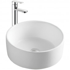 Раковина накладная Aquatek 400x400x165 мм матовый белый AQ5118-MW
