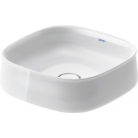 Раковина Duravit Zencha 420х420 мм шлифованная без перелива 2373420079