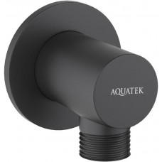 Шланговое подсоединение Aquatek матовый черный AQ2456MB