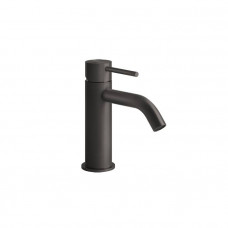 Смеситель для раковины Gessi 316 на 1 отверстие без донного клапана излив 123 мм Brushed Black Metal PVD 54002#707