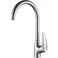 Смеситель для кухни Lemark Linara с высоким поворотным изливом хром LM0405C