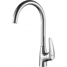 Смеситель для кухни Lemark Linara с высоким поворотным изливом хром LM0405C