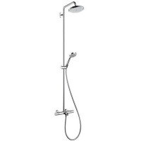Душевая система Hansgrohe Croma 220 Showerpipe с термостатом для ванны хром 27223000