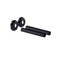 Комплект декоративных трубок SR Rubinetterie Old Style L160 x Ø18-20-1/2 чёрный матовый 0497-1500V16S