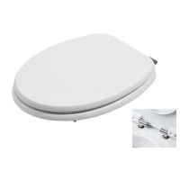 Сиденье для унитаза Azzurra Charme с микролифтом Bianco/хром CHA1800/F bi/cr