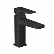 Смеситель для раковины Hansgrohe Metropol 117 мм клапан Push-Open черный матовый 32507670