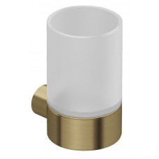 Держатель со стаканом KLUDI VELA R Brushed Gold 58975N0 Держатель со стаканом KLUDI VELA R Brushed Gold 58975N0