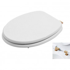 Сиденье для унитаза Azzurra Charme с микролифтом Bianco/золото CHA1800/F bi/oro