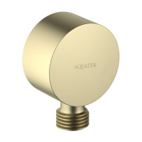 Шланговое подсоединение Aquatek шлифованное золото AQ2457BG
