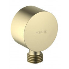 Шланговое подсоединение Aquatek шлифованное золото AQ2457BG