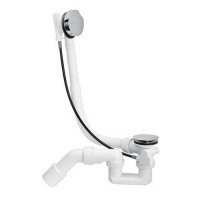 Слив-перелив для ванны Viega Simplex с сифоном и коленом 45° L-60 см хром 595678