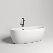 Ванна отдельностоящая Salini Luce 170х85х58 см S-Stone белый матовый 100121M