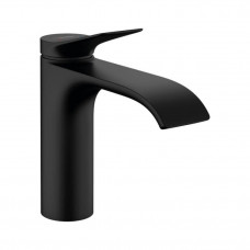 Смеситель для раковины Hansgrohe Vivenis 110 без донного клапана черный матовый 75022670