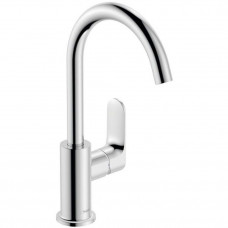 Смеситель для раковины Hansgrohe Rebris S 210 с поворотным изливом и сливным гарнитуром хром 72536000