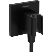 Шланговое подсоединение с держателем для душа hansgrohe FixFit Porter E матовый черный 26889670