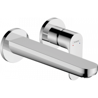 Смеситель для раковины Hansgrohe Rebris S настенный на 2 отверстия излив 200 мм хром 72528000