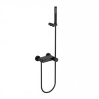 Смеситель для ванны Boheme Stick Linea с душевым комплектом черный 123-BB.3