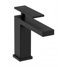 Смеситель для раковины Hansgrohe Tecturis E 110 со сливным гарнитуром матовый черный 73010670 Смеситель для раковины Hansgrohe Tecturis E 110 со сливным гарнитуром матовый черный 73010670