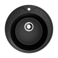Кухонная мойка Omoikiri Tovada 51-BL Artgranit 51x51 см черный 4993369
