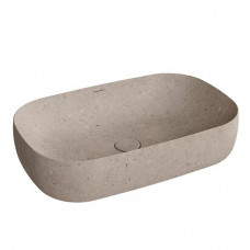 Раковина накладная Kerama Marazzi Magica 64.5х42 см без отверстия бежевый камень MA.wb.65\STB