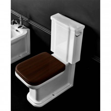 Унитаз-моноблок Kerasan Waldorf 68х40 см белый/хром 417901/411701/760390/756990