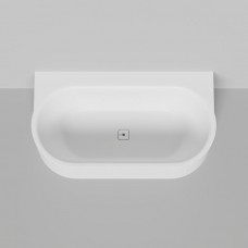 Ванна пристенная Salini Perla W 170x90 см S-Stone белый матовый 1049204M