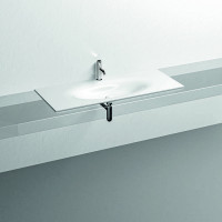 Раковина Kerasan Shape 122х52 см встраиваемая 1 отверстие белый глянцевый 548001