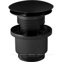 Донный клапан Paffoni Clic-Clac 1 1/4 с переливом черный матовый ZSCA050NO