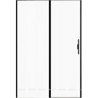 Душевая дверь Allen Brau Priority 1400 мм стекло Optiwhite черный брашированный алюминий 3.31036.BBA