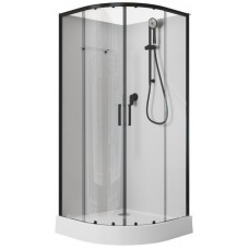 Душевая кабина Aquanet Passion EVO R 90 900x900 мм 1/4 круга BLACK Набор 1 00267256 Душевая кабина Aquanet Passion EVO R 90 900x900 мм 1/4 круга BLACK Набор 1 00267256