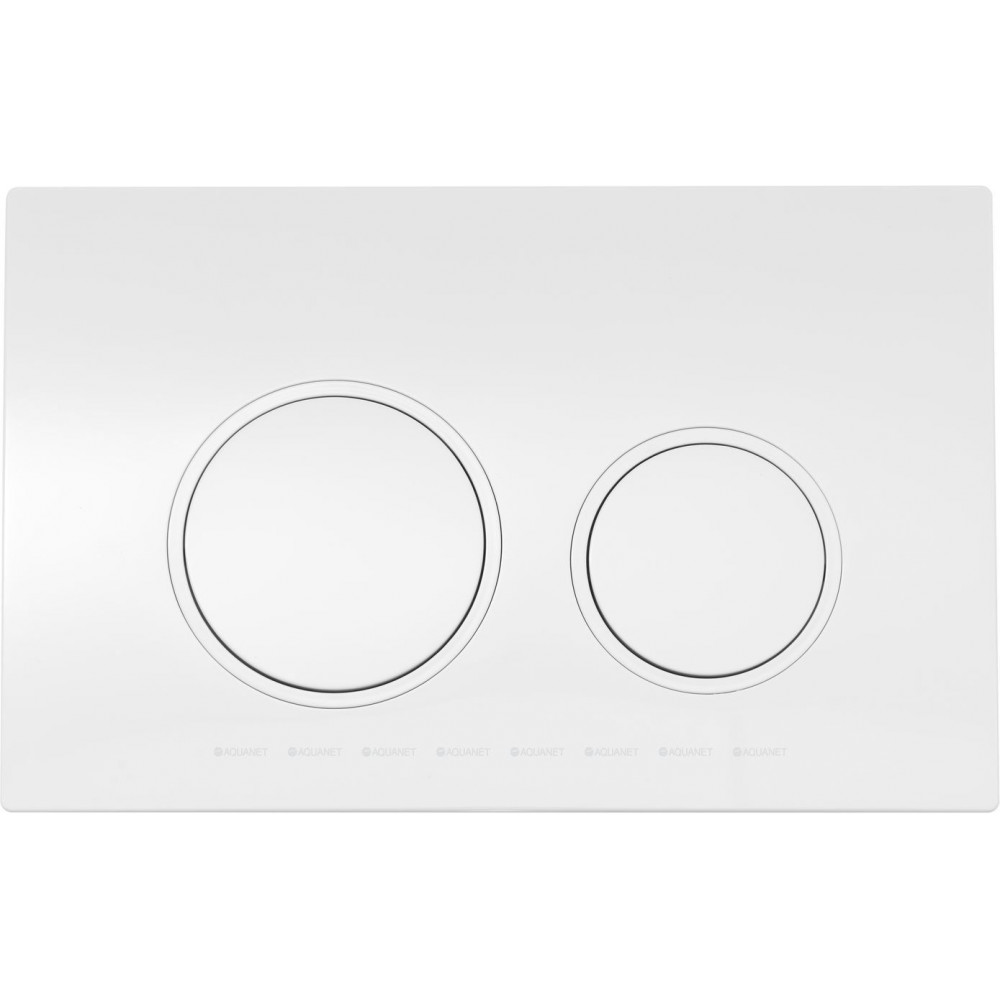 Кнопка смыва Aquanet AQ-PRO-02W двойная белый 00346768