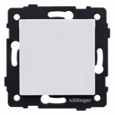 Розетка с заземлением с крышкой, без рамки Kollinger  REA-006WM
