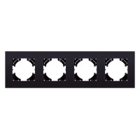 Рамка на 4 поста Kollinger Reflex MG RM4BK