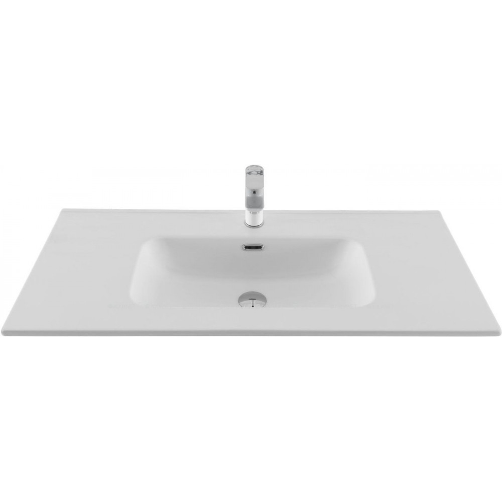 Раковина-столешница Aquanet Flat 100 белый матовый 00330426